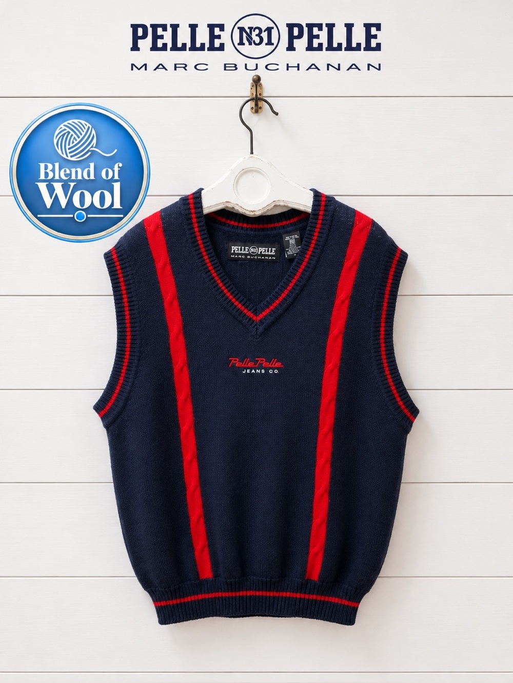 Vintage Pelle Pelle Marc Buchanan Sweater Vest – M